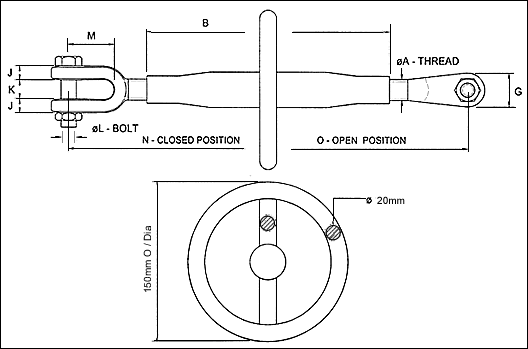 tubular rigging screw pattern 29y